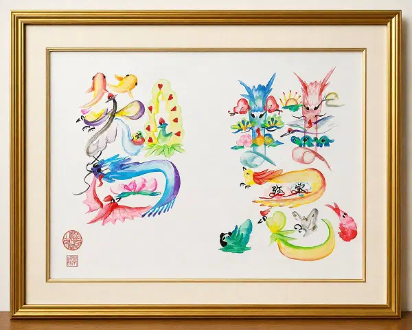 花文字作品