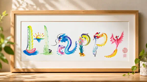 花文字作品
